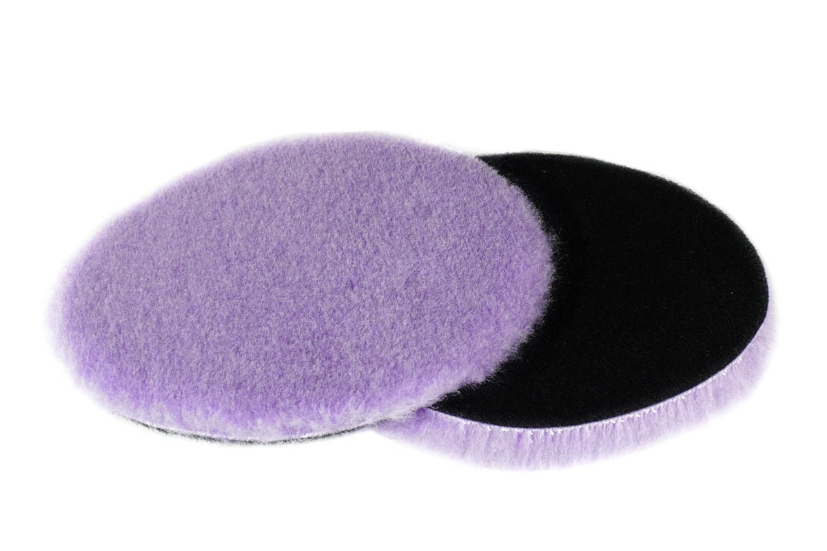 картинка Полировальник гибридная шерсть (короткий ворс 8мм) - А302 Purple Wool Pad DA 155/8мм.