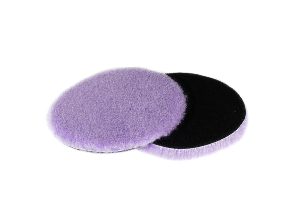 картинка Полировальник гибридная шерсть (короткий ворс 8мм) - А302 Purple Wool Pad DA 130/8мм.