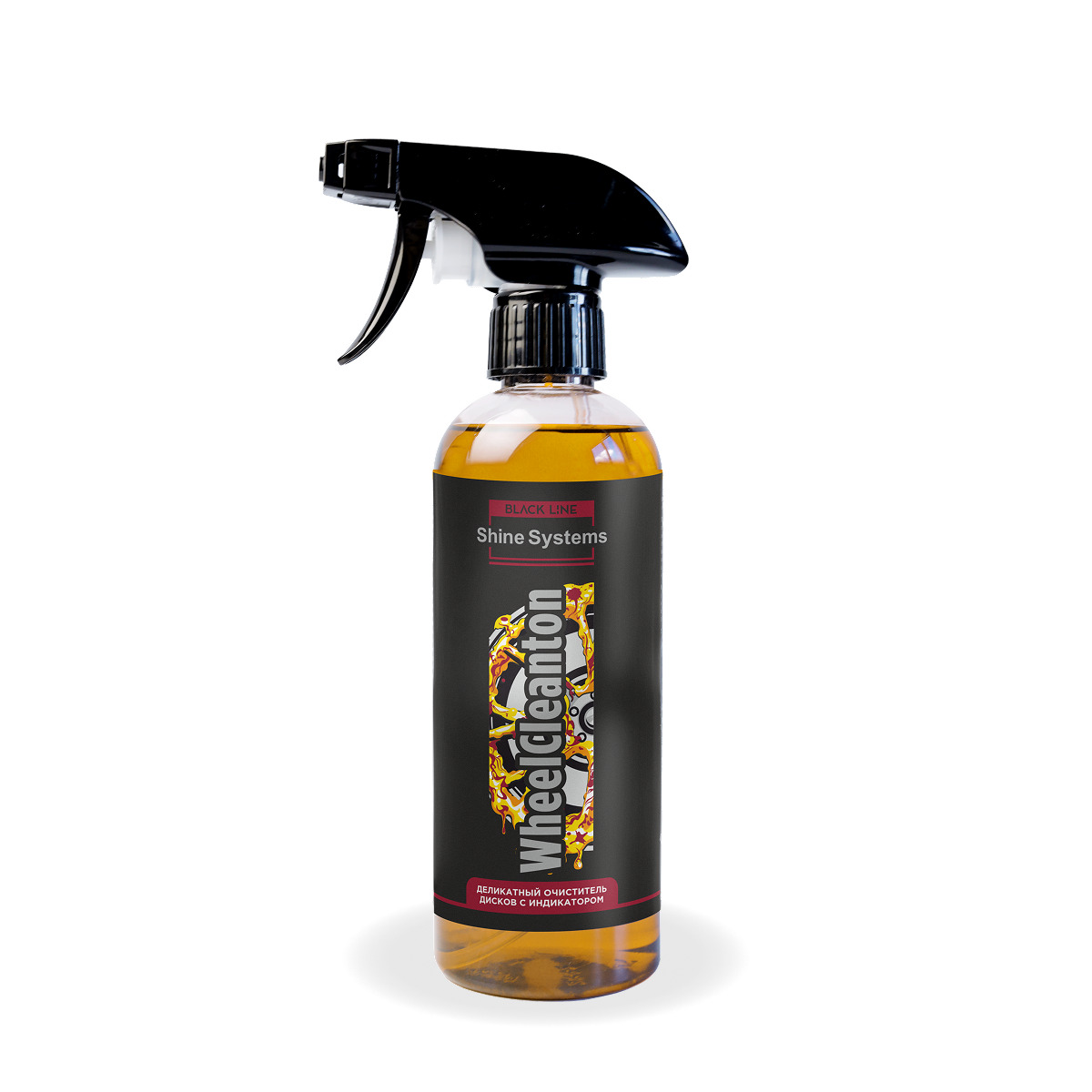 картинка Деликатный очиститель дисков с индикатором - Shine Systems Black Line WheelCleanton 400мл.