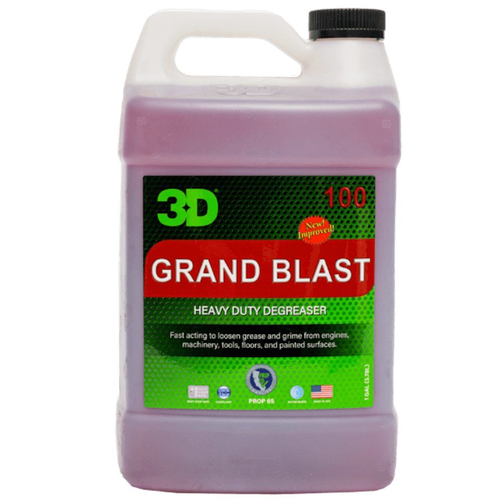 картинка Очиститель-обезжириватель двигателя (концентрат) - 3D 100 Grand Blast 3,8л.