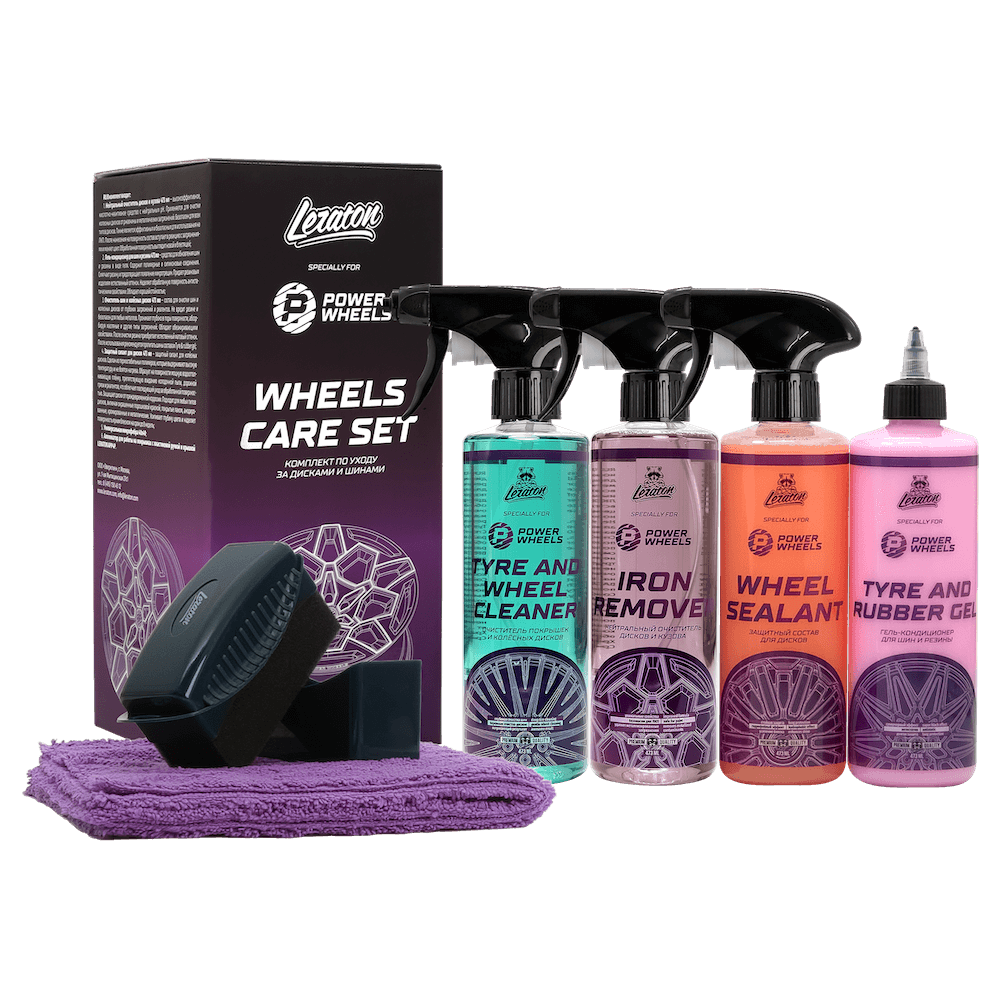 картинка Комплект по уходу за резиной и дисками - LERATON Power Wheels Wheel Car Set