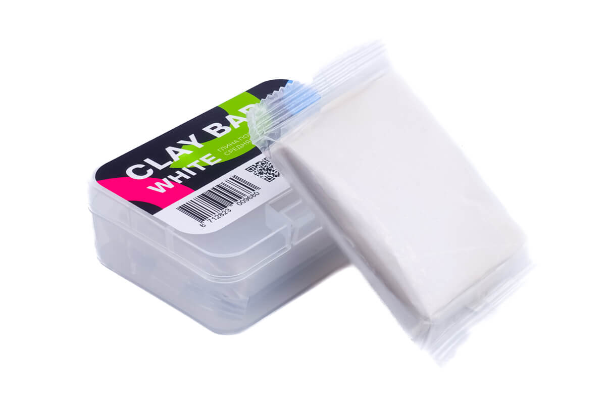 картинка Глина полировальная средняя (белая) - A302 White Clay Bar 100 гр.