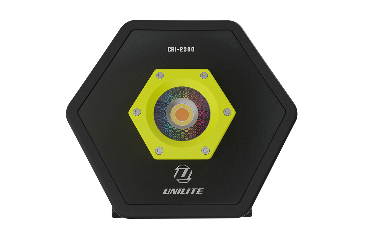 картинка Прожектор светодиодный 5 цветов (CRI 96+, 2300 Lm, 4400 mAh, IP65) - UNILITE CRI-2300