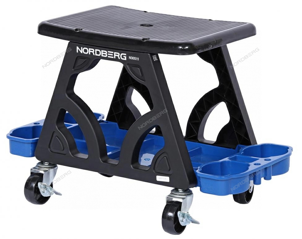 картинка Сиденье ремонтное на колесах с лотком для инструмента - NORBERG N30S11