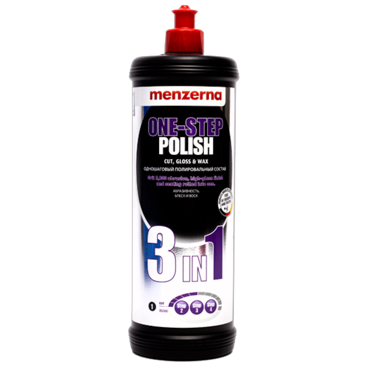 картинка Низкоабразивная доводочная полировальная паста 3in1 - MENZERNA One step polish 1л.