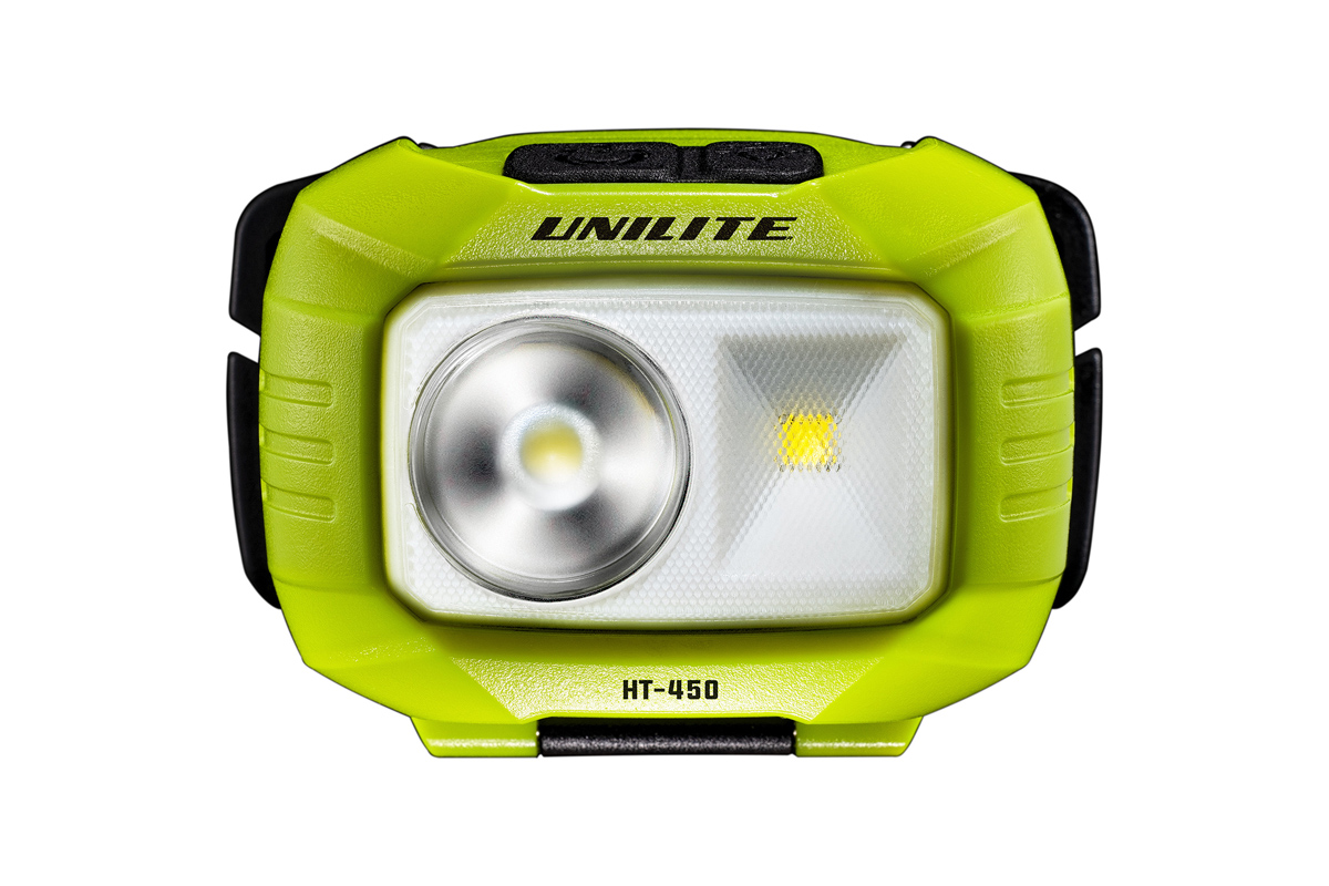 картинка Налобный фонарь (450Lm + 250Lm CREE, 3xAAA, IP65) - UNILITE HT-450