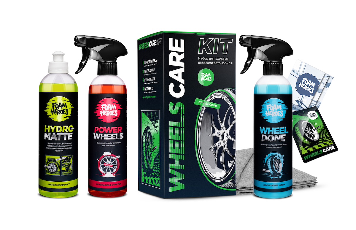 картинка Набор для ухода за колесами - Foam Heroes Wheels Care Kit