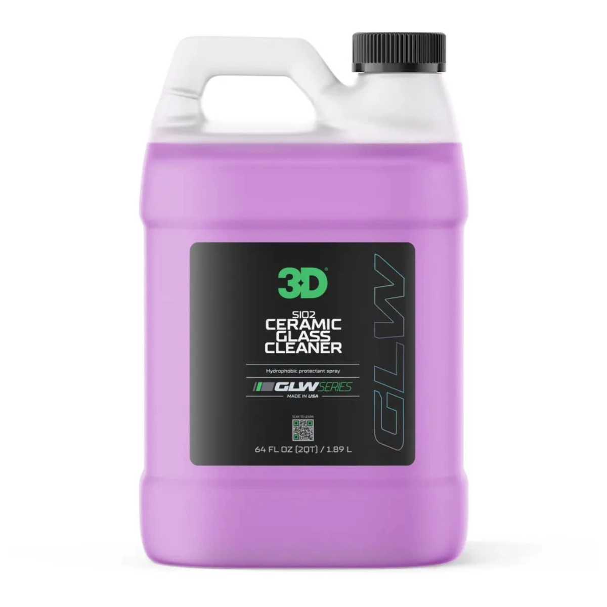 картинка Очиститель для стекла с гидрофобными свойствами - 3D 351 GLW SIO2 Ceramic Glass Cleaner 1,9л.