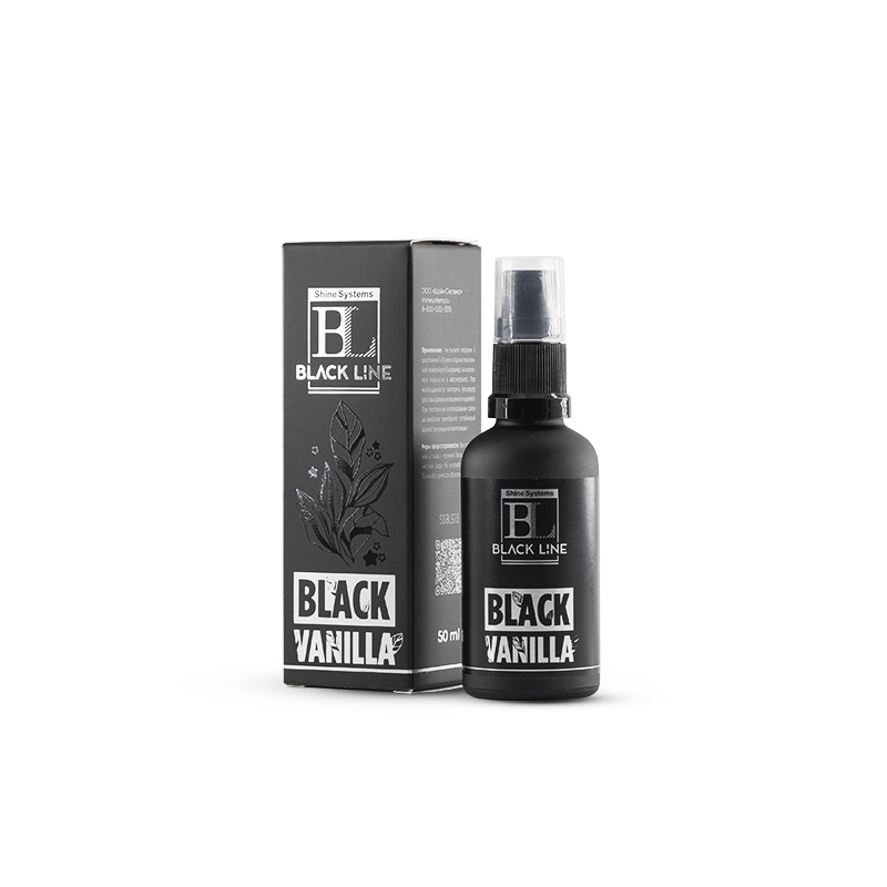 картинка Ароматизатор для авто и дома - Shine Systems Black Line Black Vanilla 50мл.