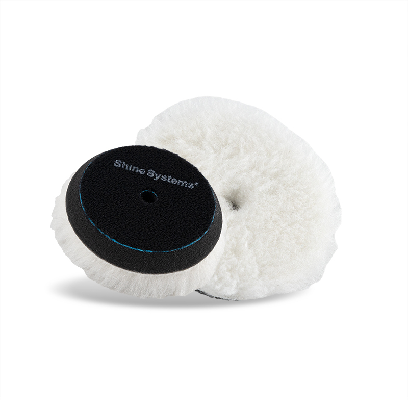 картинка Полировальный круг мех с хлопком - Shine Systems Cotton Wool Pad 75мм.