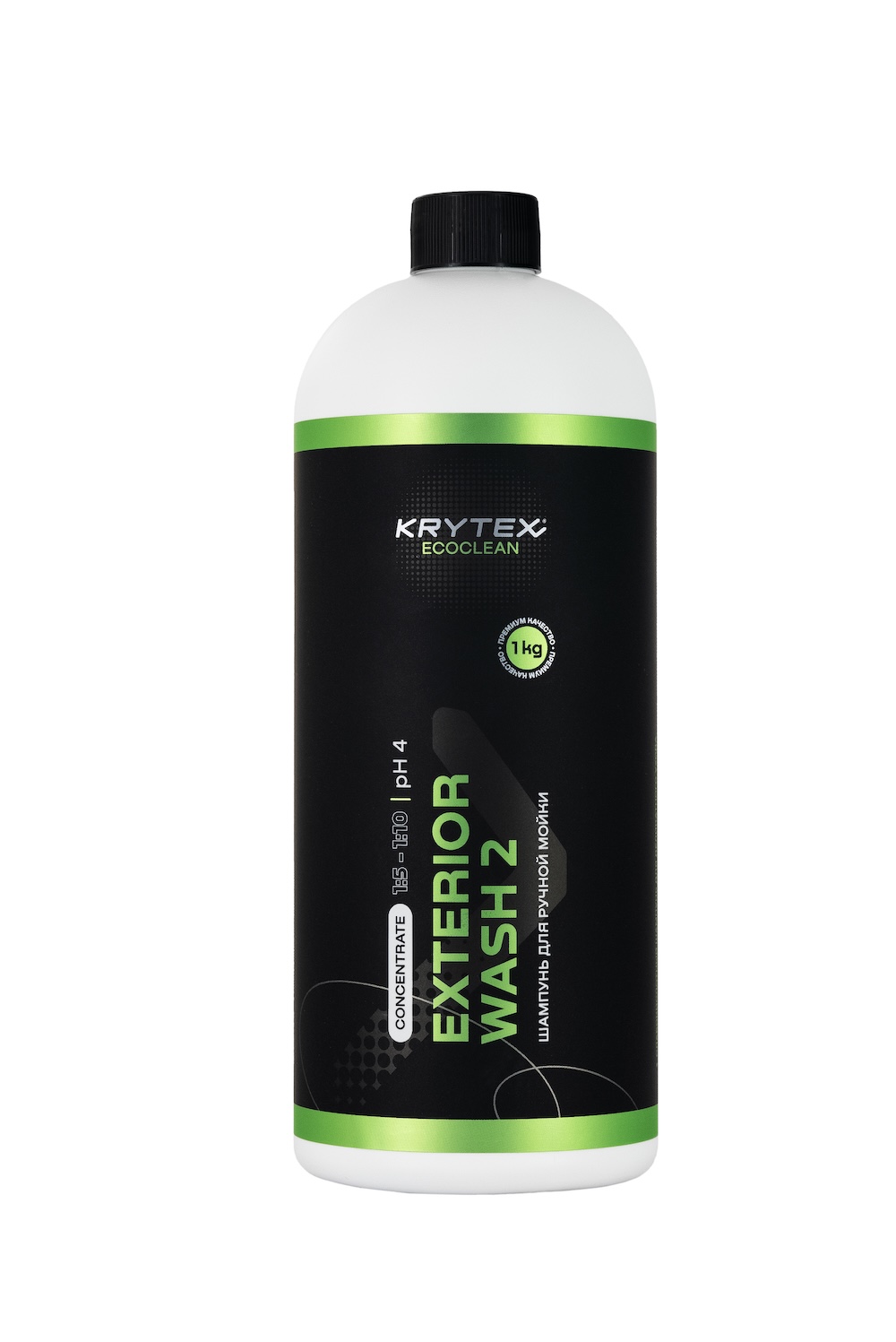 картинка Кислотный шампунь для ручной мойки с высоким содержанием ПАВ - KRYTEX Exterior Wash №2 1л.