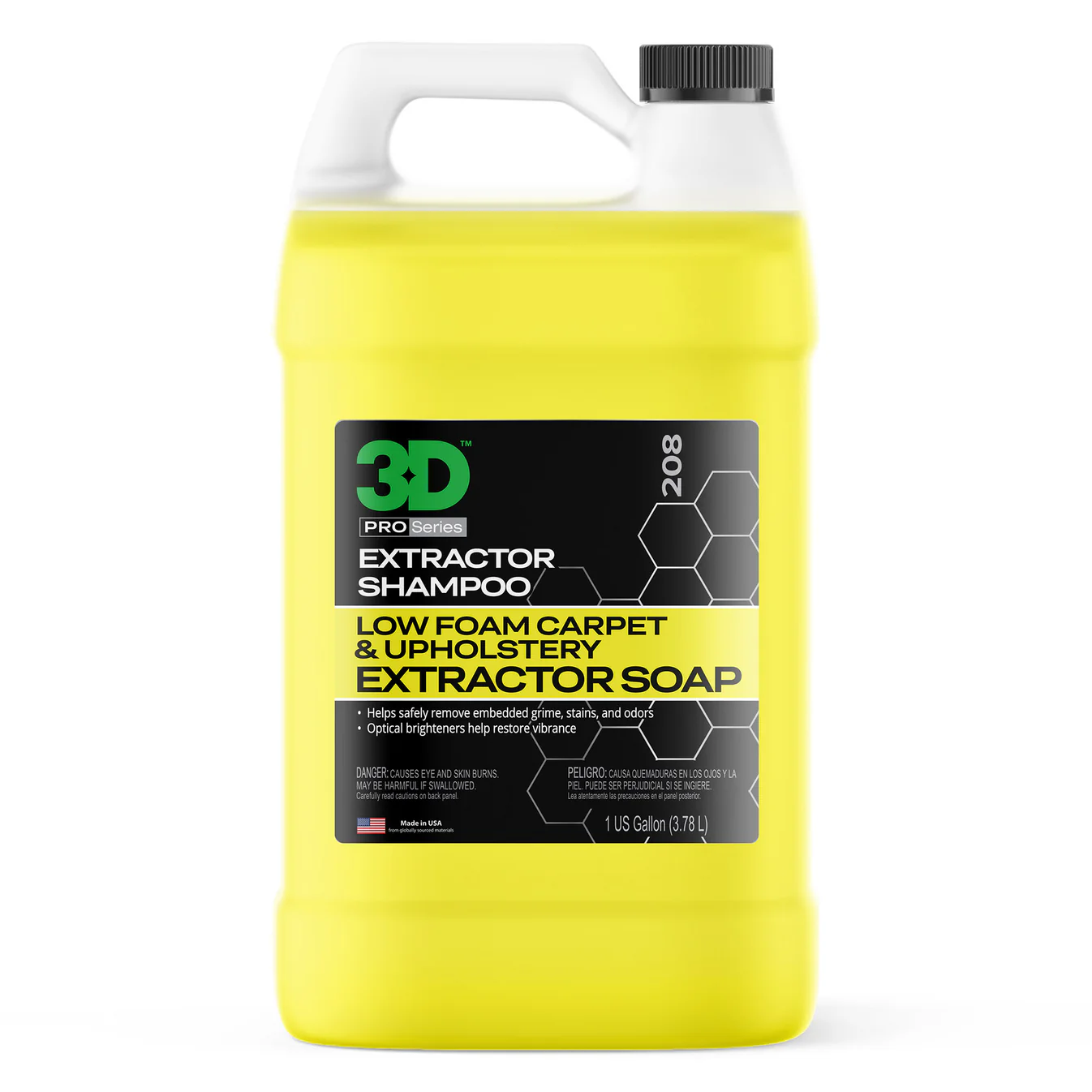 картинка Очиститель для обивки и ковров (низкопенный) - 3D 208 Extractor Shampoo 3,8л.