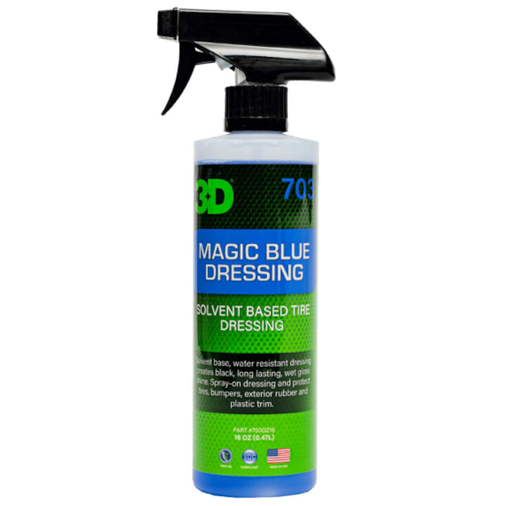 картинка Пропитка для резины и пластика на основе растворителя - 3D 703 Magic Blue Dressing 473мл.