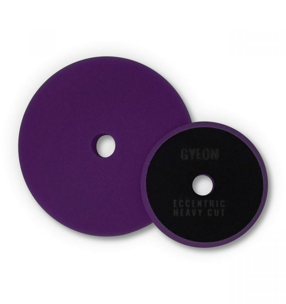 картинка Полировальный круг эксцентрик жесткий фиолетовый - GYEON Q2M Eccentric Heavy Cut 125х145x20мм.