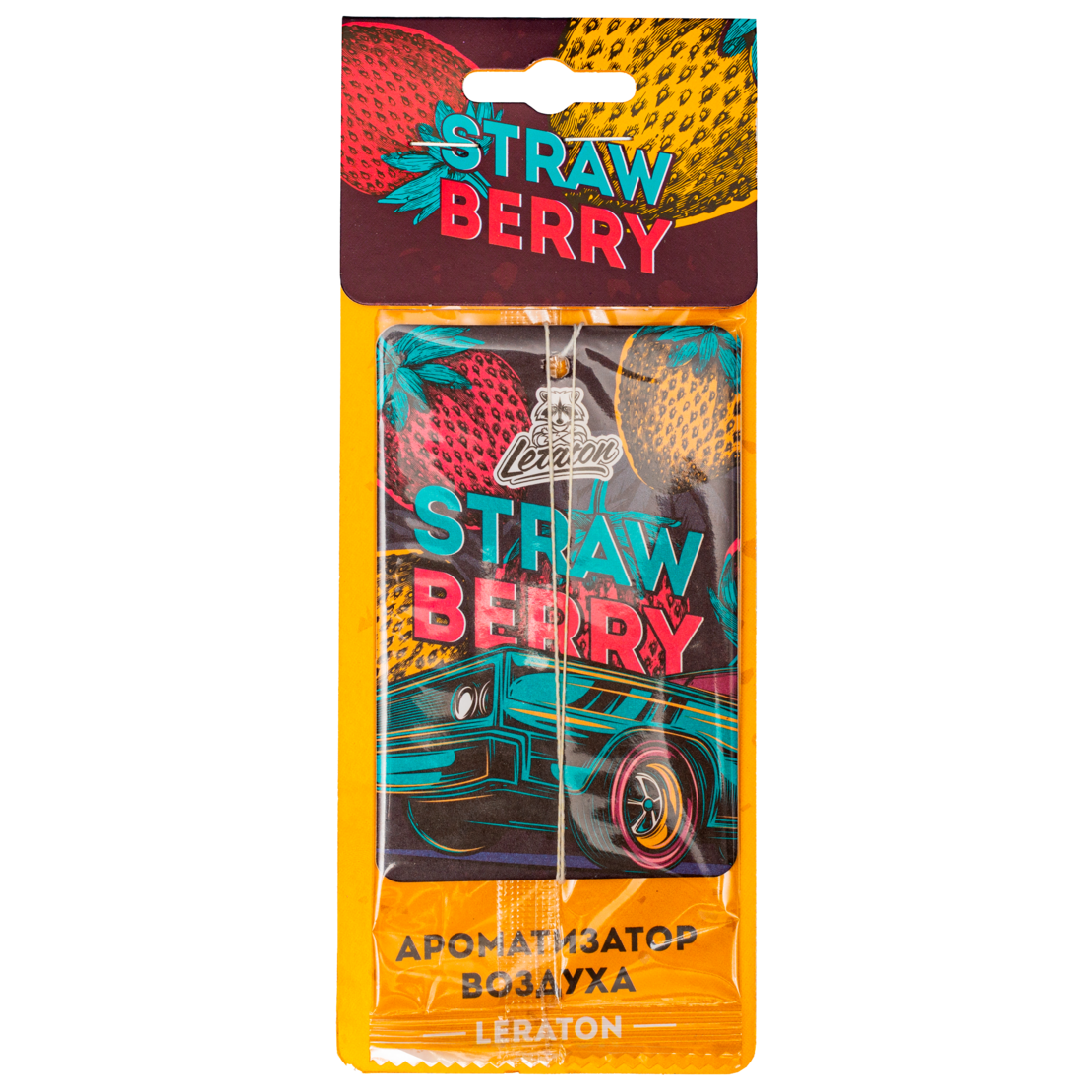 картинка Ароматизатор подвесной с ароматом клубники - LERATON Strawberry