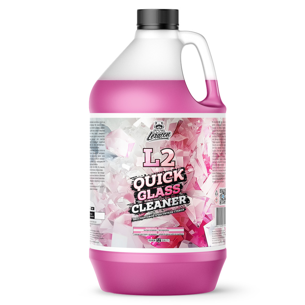 картинка Бесспиртовой очиститель стекол - LERATON L2 Quick Glass Cleaner 3,8л.