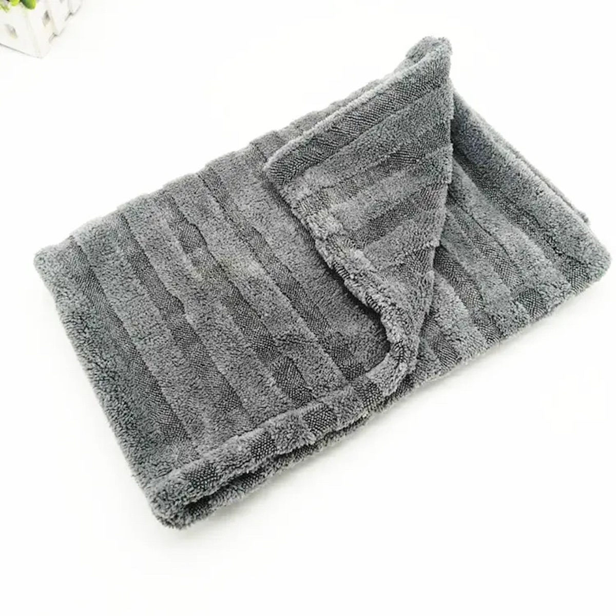 картинка Микрофибра "Гибрид" для сушки серая - A302 Duplex Hybrid XL Drying Towel 50х80, 1200 gsm