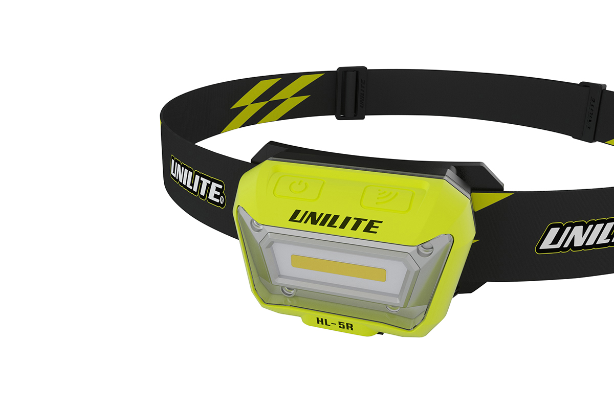 картинка Налобный сенсорный фонарь (325 Lm COB, 1500 mAh, IP65) - UNILITE HL-5R