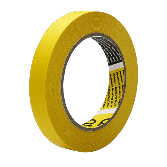 картинка Малярная лента желтая 110°С - Q1® Premium 18мм/50м.