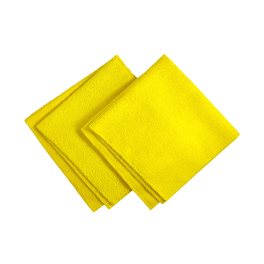 картинка Микрофибра салфетка желтая без оверлока (2шт) - AuTech Profi-Microfasertuch 40x40см.