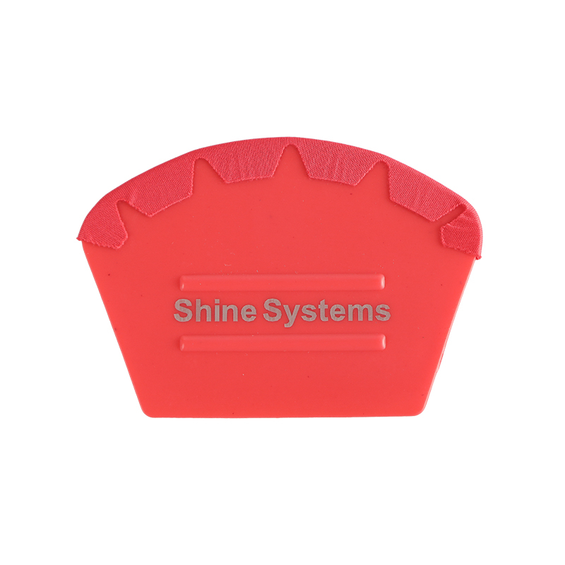картинка Ракель с фетром полукруглый - Shine Systems 10*5см.
