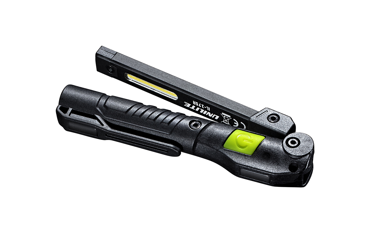 картинка Складной инспекционный фонарь (COB 175 Lm + COB 150 Lm + SMD 70 Lm, 350mAh) - UNILITE IL-175R