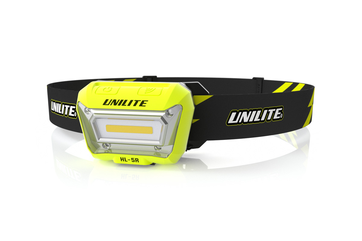картинка Налобный сенсорный фонарь (325 Lm COB, 1500 mAh, IP65) - UNILITE HL-5R