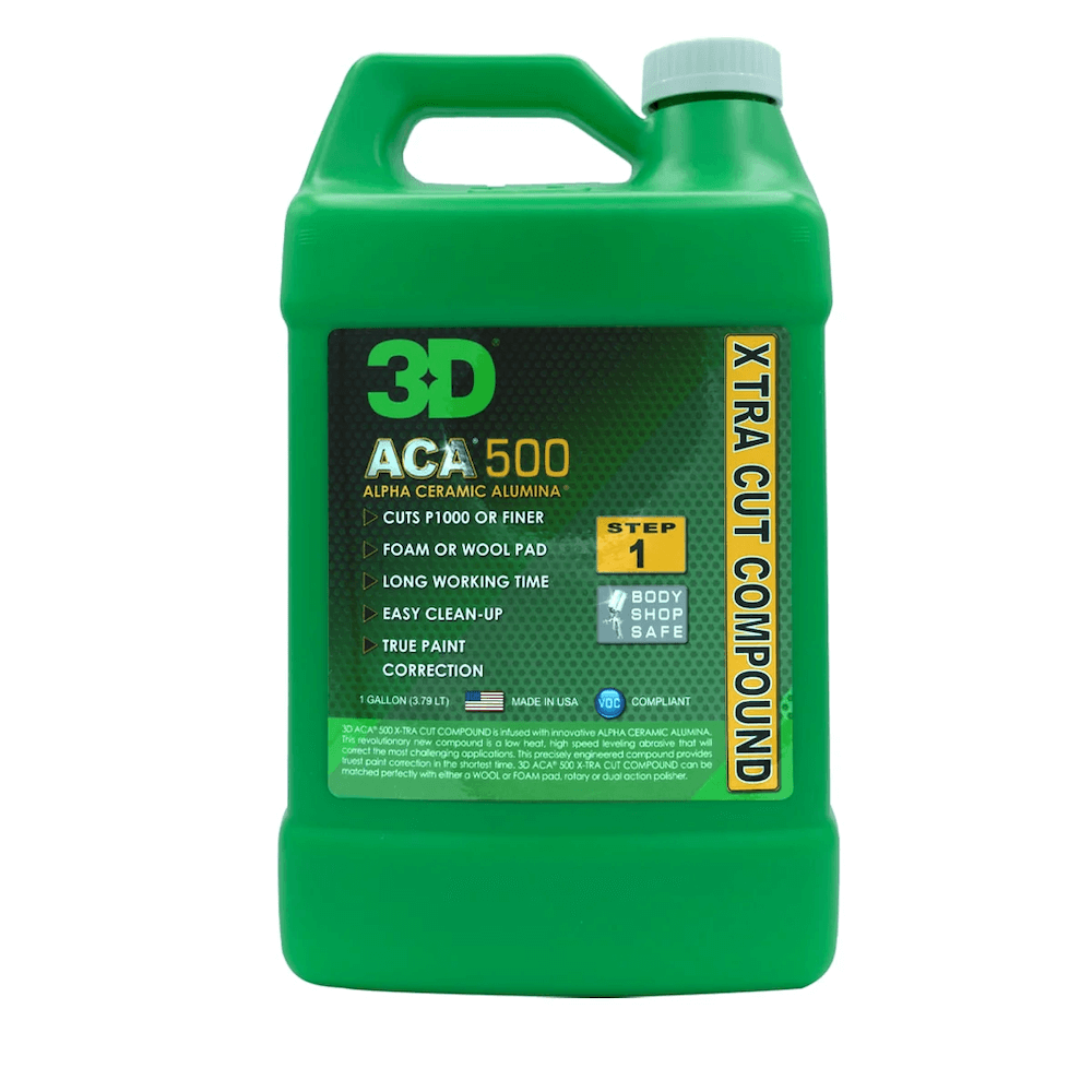 картинка Абразивная паста без силиконов и филеров - 3D 500 ACA X-TRA Cut Compound 3,8л.
