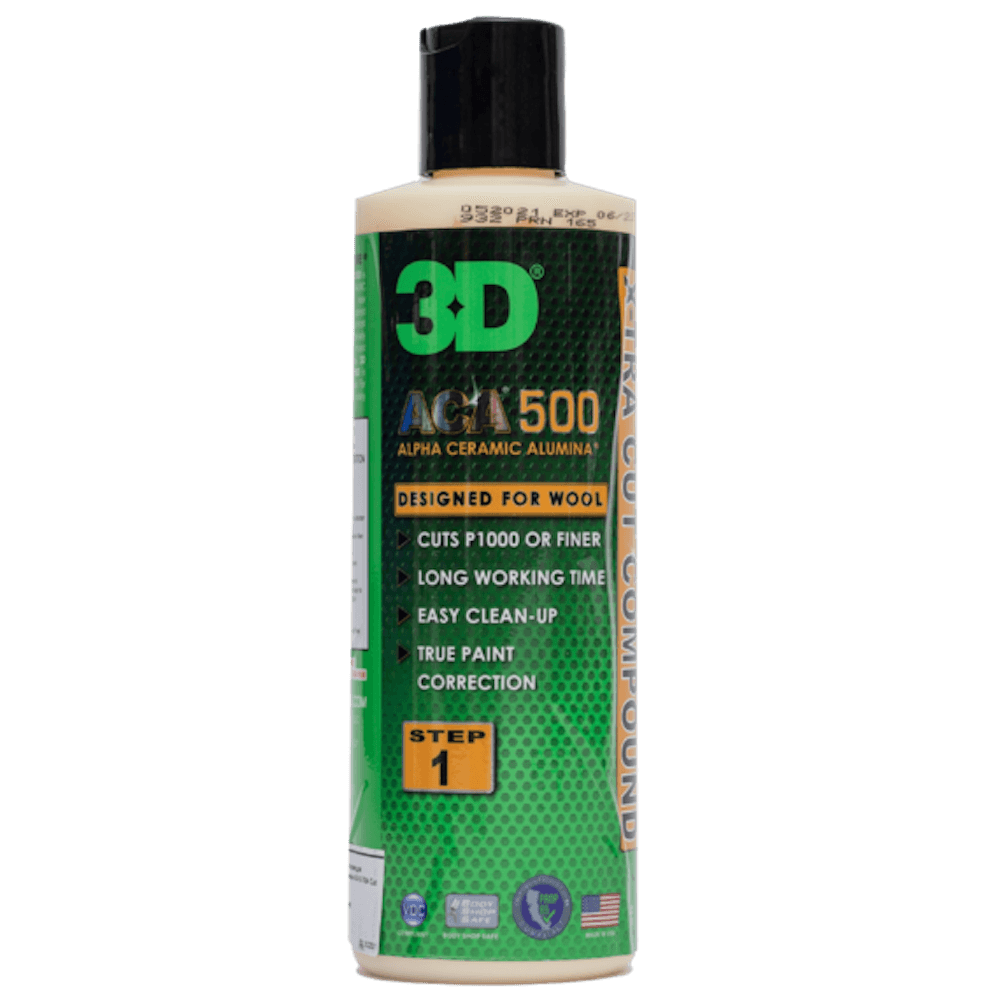 картинка Абразивная паста без силиконов и филеров - 3D 500 ACA X-TRA Cut Compound 240мл.