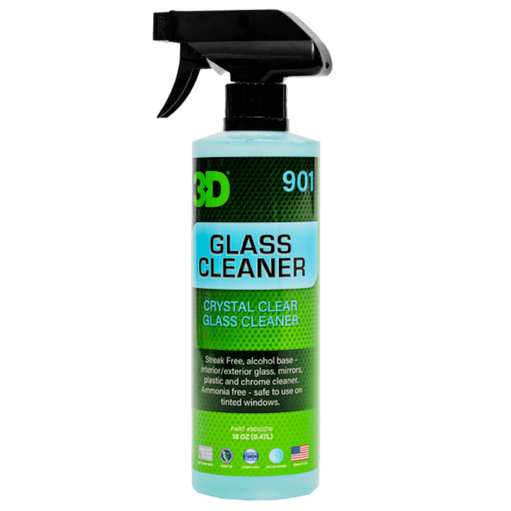 картинка Очиститель на спиртовой основе для стекол - 3D 901 Glass Cleaner 473мл.