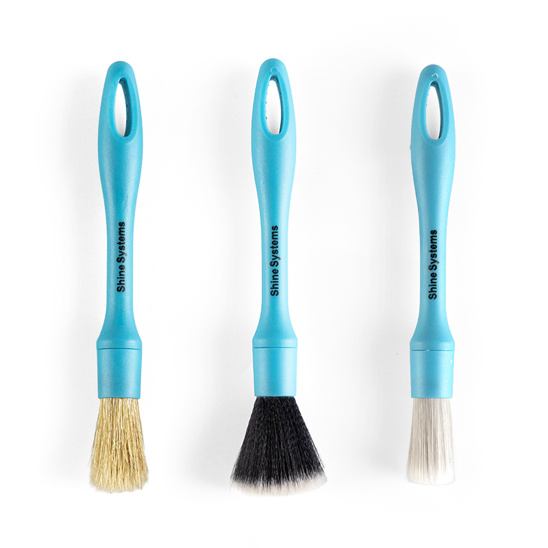 картинка Набор профессиональных кистей для автомобиля (3шт) - Shine Systems Detail Brush Kit