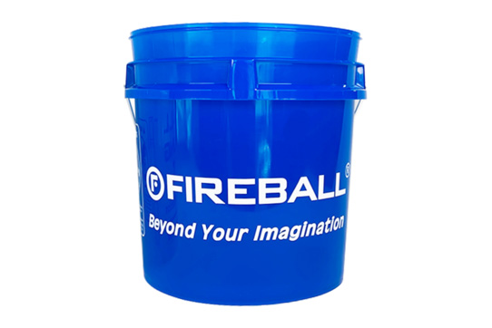 картинка Ведро прозрачное Premium с удобной ручкой - FIREBALL (синее) 18л.