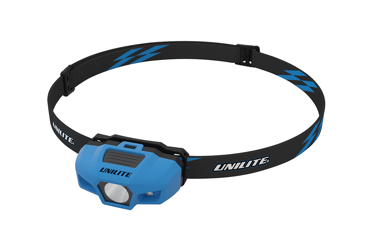 картинка Спортивный налобный фонарь синий корпус (175 Lm, 1xAA, IPX6) - UNILITE SPORT-H1
