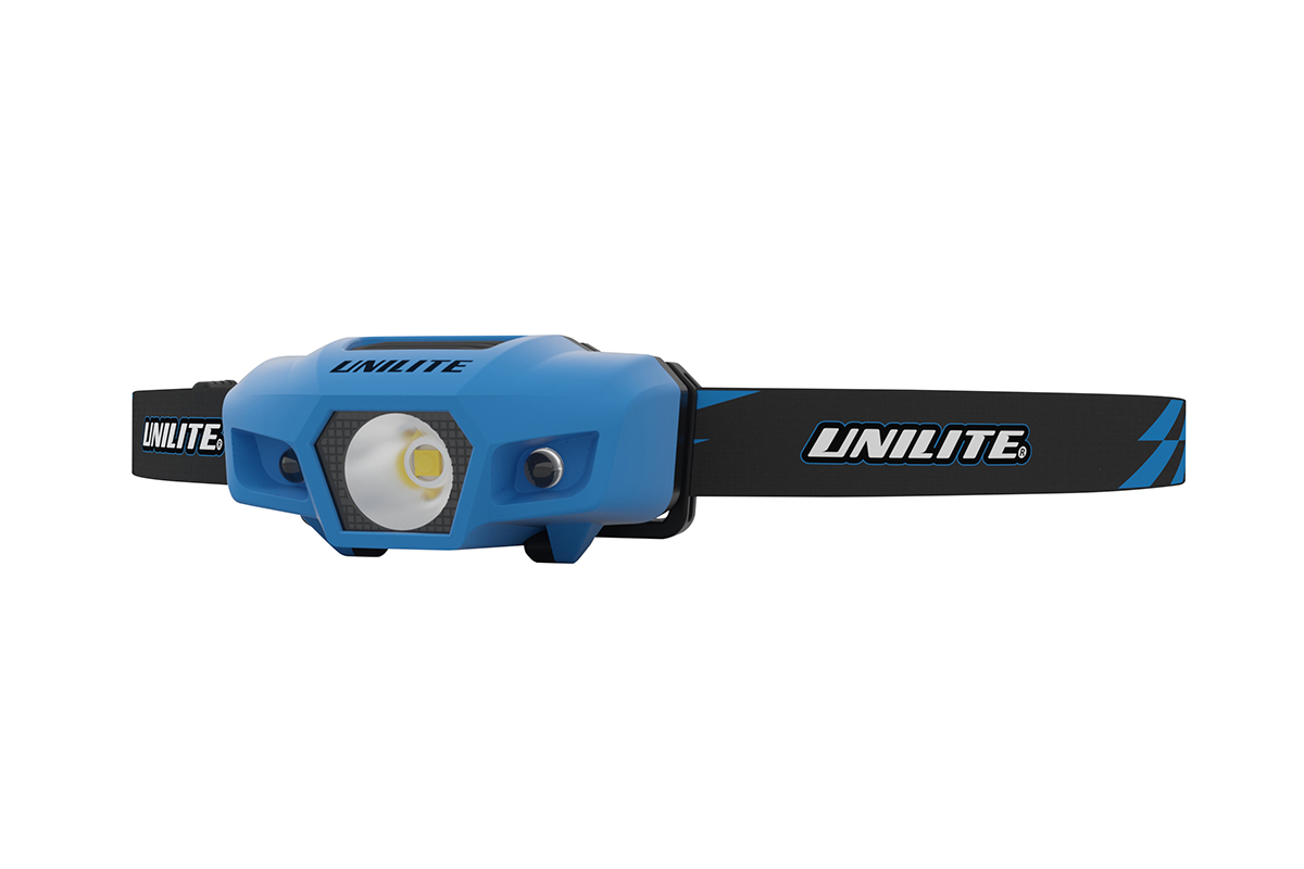 картинка Спортивный налобный фонарь синий корпус (175 Lm, 1xAA, IPX6) - UNILITE SPORT-H1