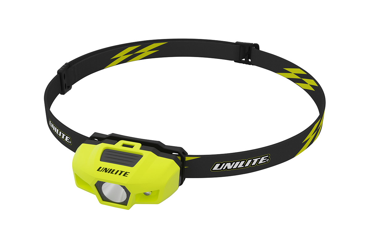 картинка Спортивный налобный фонарь желтый корпус (175 Lm, 1xAA, IPX6) - UNILITE SPORT-H1