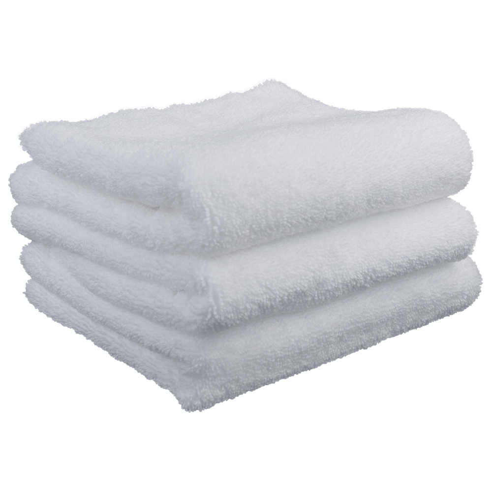 картинка Комплект белых микрофибр из 9 штук без краев - LERATON MFS Pure 40x40см.