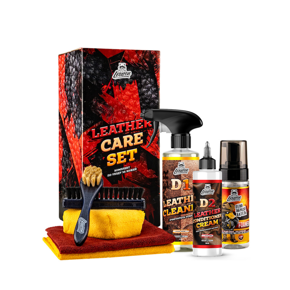 картинка Комплект по уходу за кожей - LERATON Leather Car Set