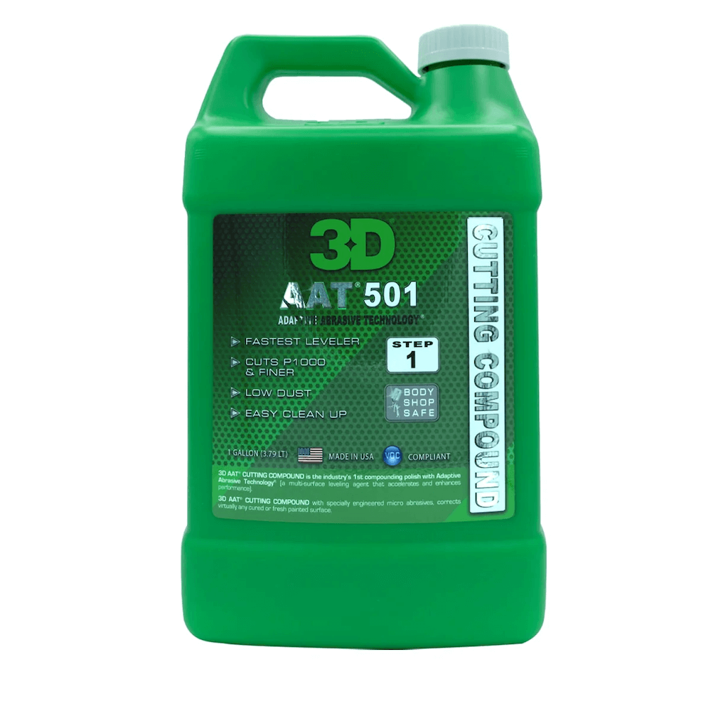 картинка Абразивная паста без силиконов и филеров - 3D 501 AAT Cutting Compound 3,8л.