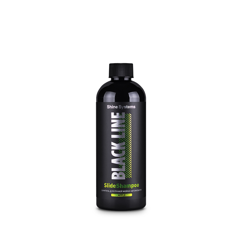 картинка Шампунь для ручной мойки автомобиля - Shine Systems Black Line SlideShampoo Apple 400мл.