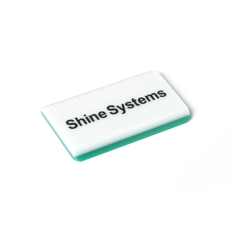 картинка Ракель двухслойный резиновый - Shine Systems 12x6,5см.