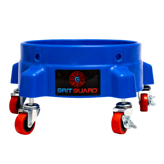 картинка Тележка для ведра на колесах с тормозами cиняя - Grit Guard Rollable Subset Dolly Blue