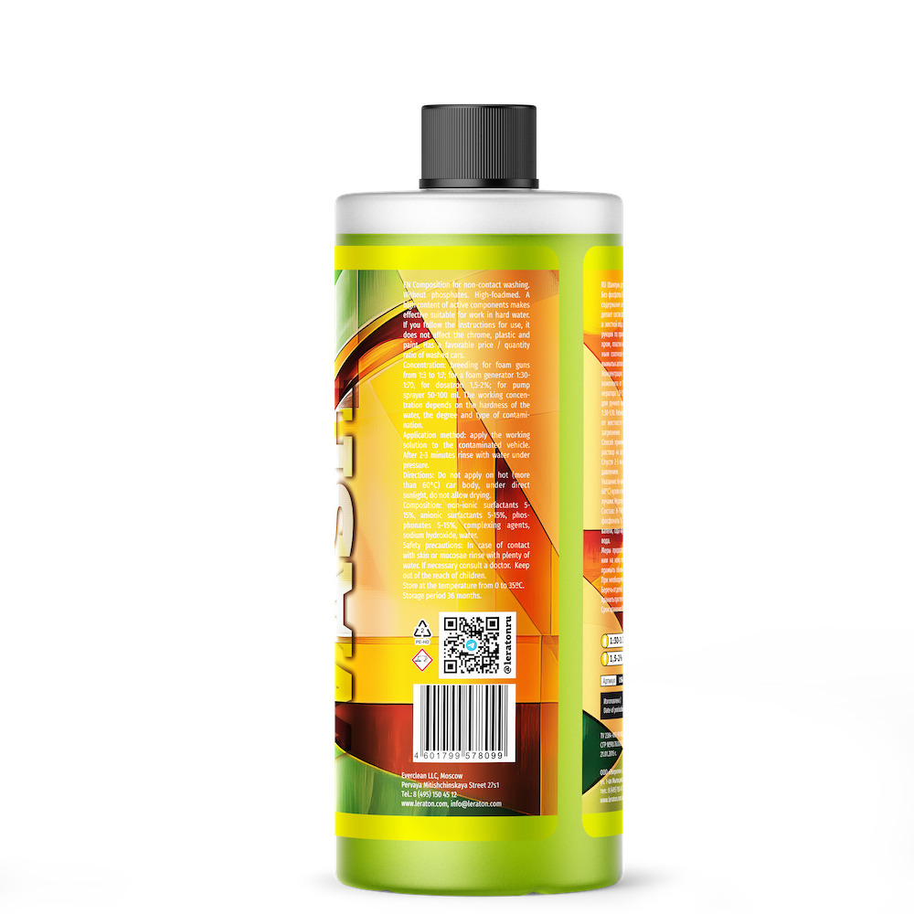 картинка Шампунь для бесконтактной мойки - LERATON BW1 Base Wash 1л.