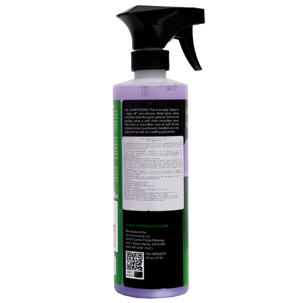 картинка Спрей для детейлинга без силикона для ЛКП - 3D 503 Spray Detailer 473мл.
