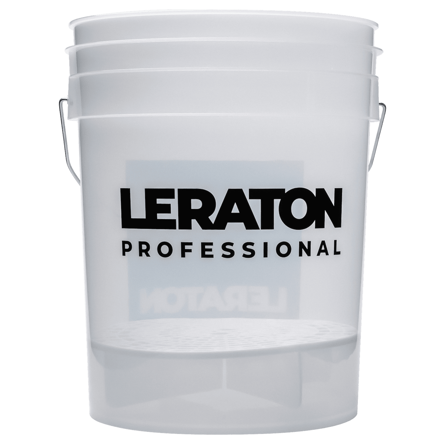 картинка Ведро для мойки автомобилей с сепаратором (белое) - LERATON PROFESSIONAL Detailing Bucket 20л.