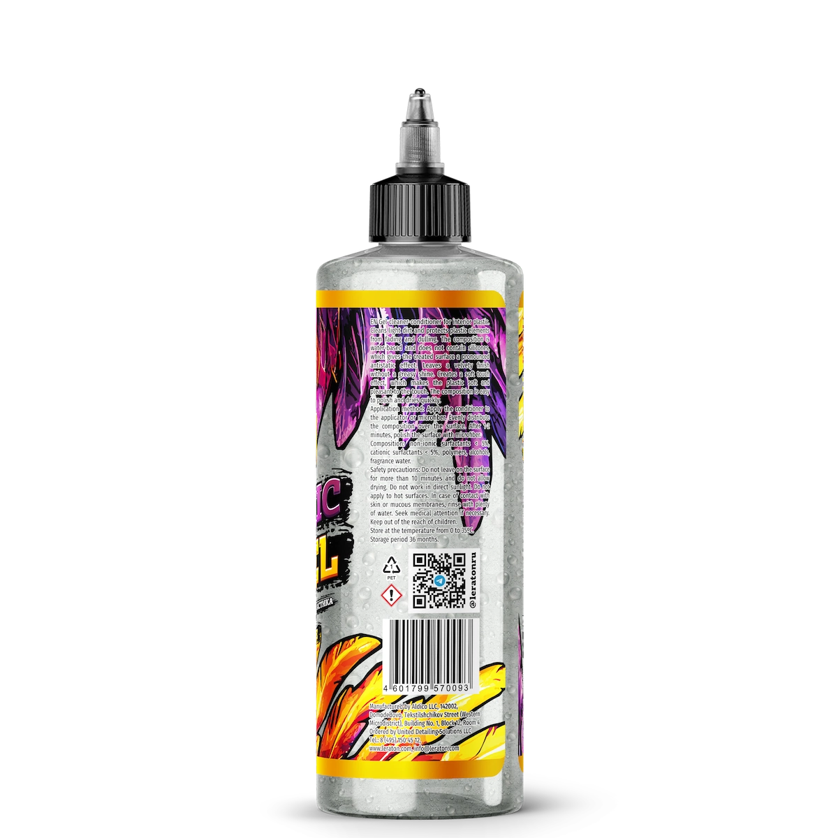 картинка Очиститель-кондиционер пластика с ароматом кашемира - LERATON P7 Plastic Angel Cashmere Flame 473мл.