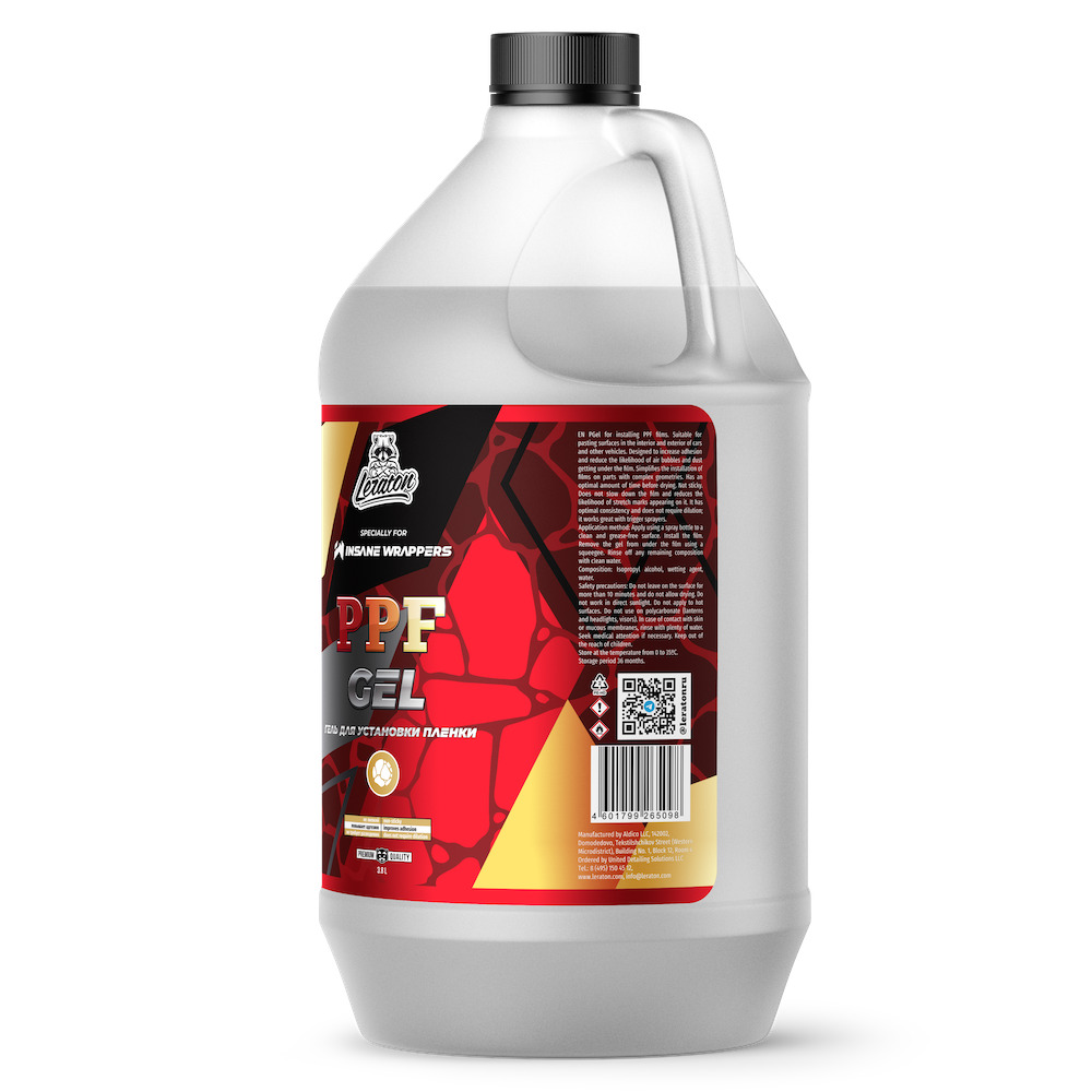 картинка Гель для установки пленки - LERATON PPF Gel 3,8л.