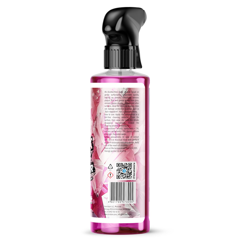 картинка Бесспиртовой очиститель стекол - LERATON L2 Quick Glass Cleaner 473мл.