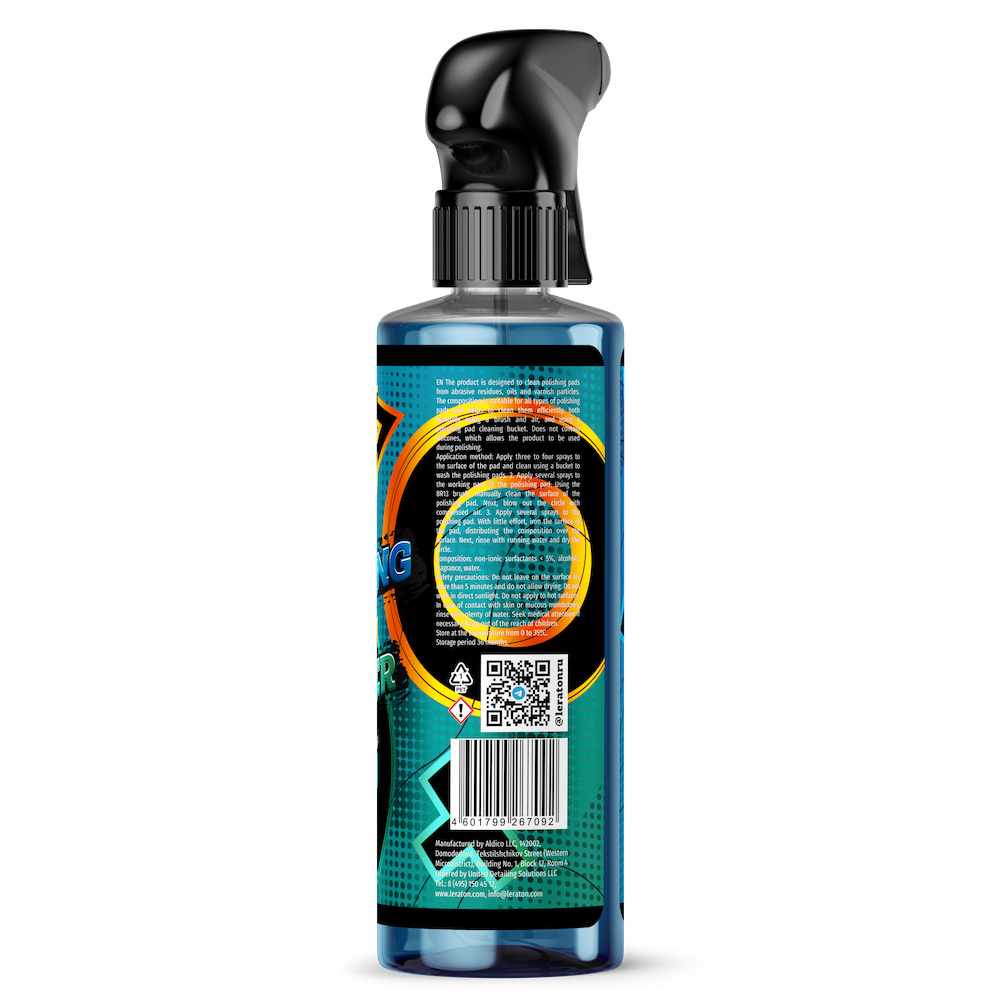 картинка Очиститель полировальных кругов - LERATON Polishing Pad Cleaner 473мл.