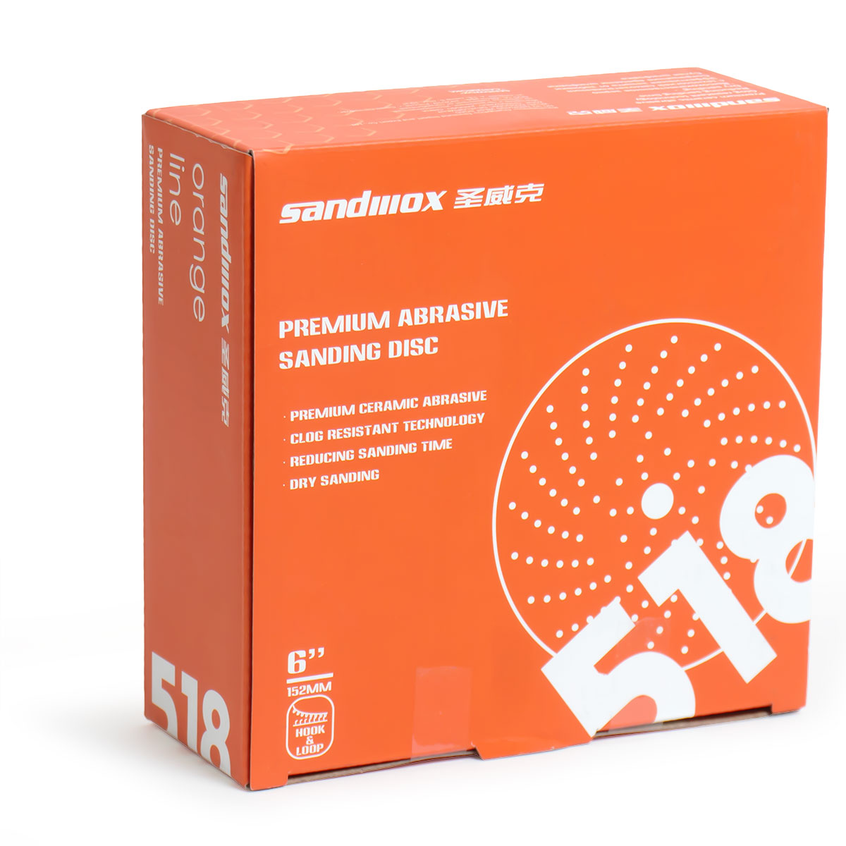 картинка Шлифовальный диск (P80) - Sandwox 518 Orange Line 150мм.